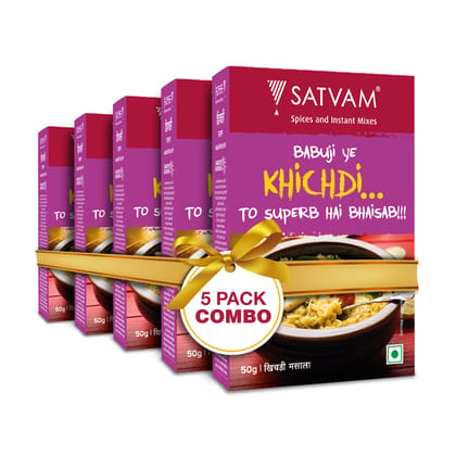 Satvam Khichadi Masala (Pack of 5) | (5 * 50 Grams)