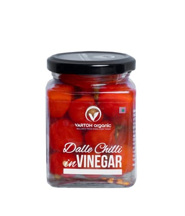 Vartoh Organic Dalle Chilli In Vinegar, 250 gm