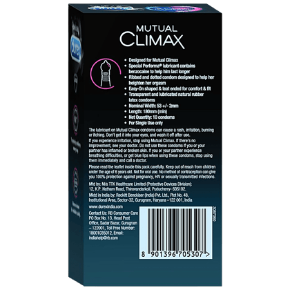 DUREX MUTUAL CLIMAX 10N