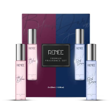 RENEE Eau De Parfum Premium Fragrance Set - Bloom & Dark Desire, 15ml each