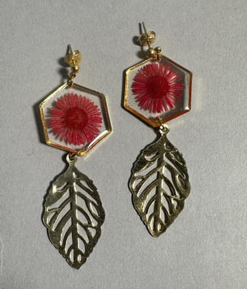 Red Aster( Earrings)