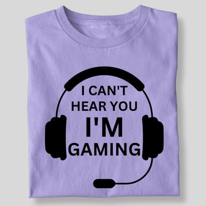 I CAN'T HEAR YOU I'M GAMING-Purple / 4XL