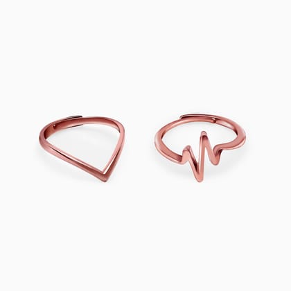 Rose Gold Heartbeat Wish Set