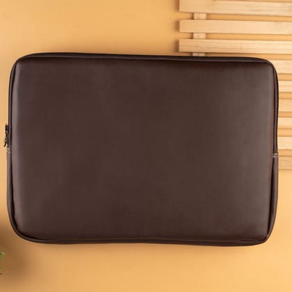 Brown Leather Laptop Sleeve-Brown Leather Laptop Sleeve