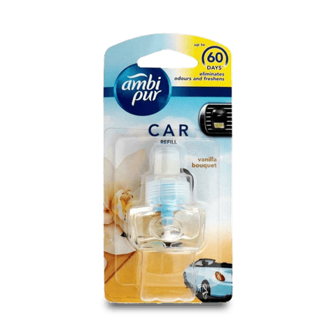 Ambipur Vanilla Bouquet Car Freshener Refill, 8 ml Single