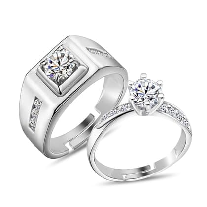 Silver Couple Rings Silver Ring for Couples on Marriage