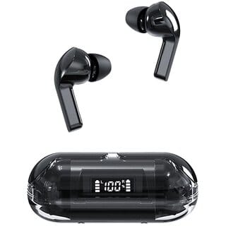 Digimate Earbuds With Charging Case 6 Hours Play Time Bluetooth Version 5.3 With MIC (DG-EP02, Black)