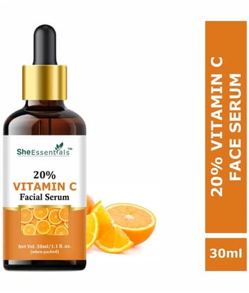 She Essentials Face Serum Vitamin C Pigmentation Reducing For All Skin Type ( Pack of 1 )