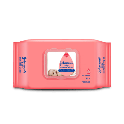 Johnson's Baby Skincare Wipes, 80 Units Pack