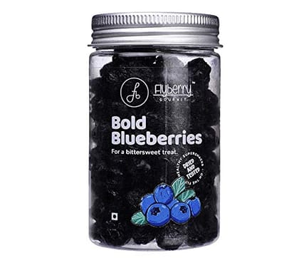 Flyberry Gourmet Dried Blueberries, 100g | Sugar Free | Infused with Organic Apple juice