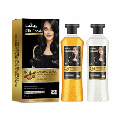 Natually Silk Shade |Argan Oil Hair Color Gel| Ammonia Free|500ml*2