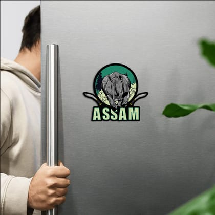 Assam Fridge Magnet | Exploring India