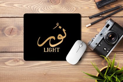 Light' Printed Non-Slip Rubber Base Mouse Pad for Laptop, PC, Computer.