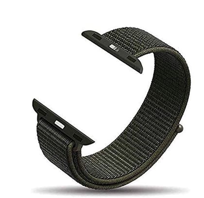 Nylon Velcro Sport Loop Straps for Apple Watch  38mm | 40mm | 41mm-Cargo Khaki