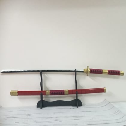 #68 Roronoa zoro's Sandai kitetsu wooden LED Katana [Scratch and Dent]