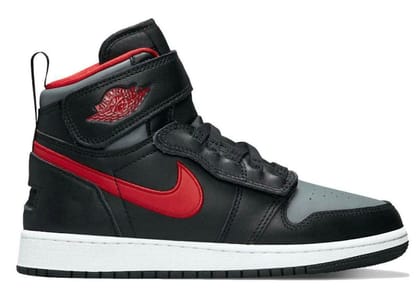 Jordan 1 High Flyease Black Gym Red Smoke Grey (Gs)-UK 3.5 GS