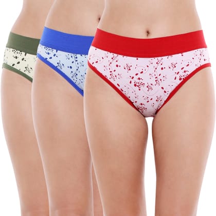 Bodycare women's combed cotton assorted Hipster Panty Pack of 3 ( E2922 )