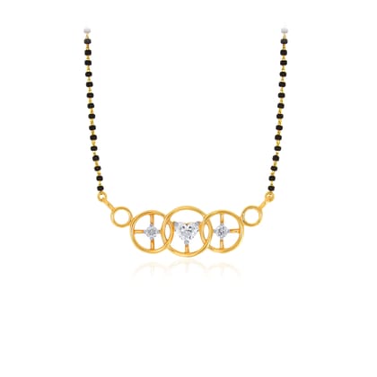 Senco Gold Game of Radiance Diamond Mangalsutra