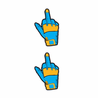 Finger Flip Glove Sticker by StealthMark - Pack of 2-Blue