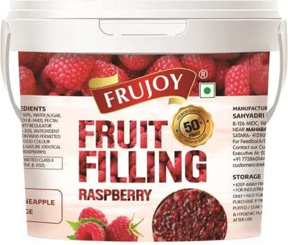 Frujoy Raspeberry Filling 1kg | For Cake | Dessert | Custard | Pastry | Muffins | Baking Essentials