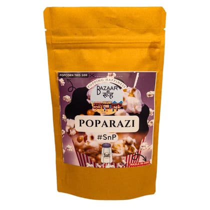 BazaaRooh Instant Popcorn Salt and Pepper Made in Natural Coldpressed Oil (200 Gms)