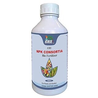 EBS BIO Fertilizer CONSORTIA (Nitrogen Phosphate Potash) NPK Plant Growth Promoter Nutrition Enhancer Supplement Bio Stimulant Immunity Builder for Plants And Crops (1) (5 LITRE)