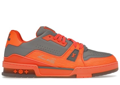 Louis Vuitton Trainer Orange Grey-UK 6.5