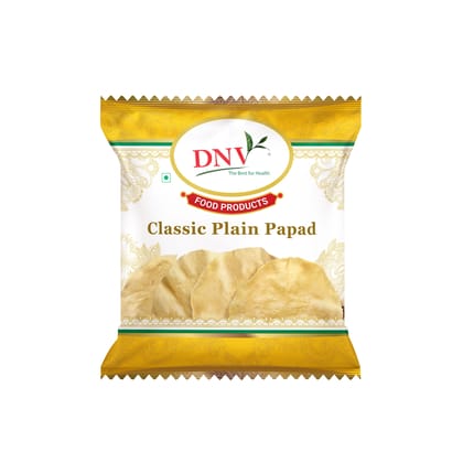 DNV Foods Classic Plain Papad, 1000 gm