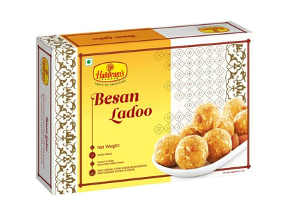 Haldiram's Besan Ladoo Packed Sweets - 250 Gm