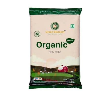 Organic Ragi Atta / Finger Millet Flour - 1 Kg (Pack of 1) I Green Blossom (Weight - 1kg) by green blossom agritech ventures private limited