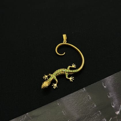 Lizard Silver 925 Pendant-Gold