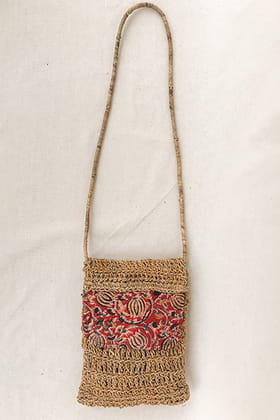 Gramya Handcrafted Banana Fibre Small Gypsy Bag