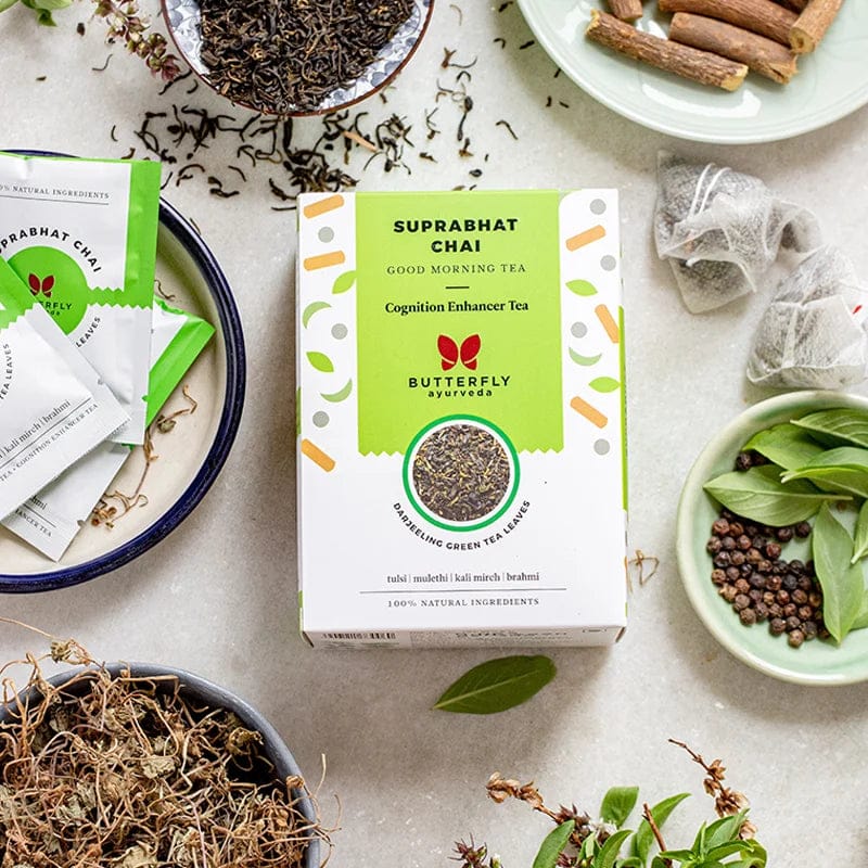 Good Morning Tea | Kapha Balancing Green Tea-20 Tea Bags (40g)