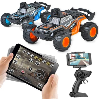 MM TOYS Mini Off-Road Racing RC Car: Wireless Camera Compatible with Android/iOS, High-Speed, High-Torque, Rechargeable Batteries Included