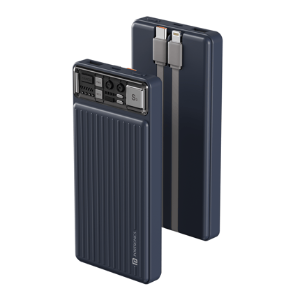 Portronics Luxcell Bind 10K Powerbank (Dark Blue)