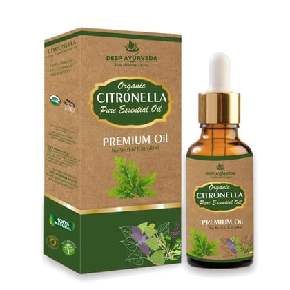 Citronella Pure Essential Oil (Cymbopogon Nardus) | 20ml