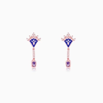 Rose Gold Queen Victoria's Coronet Earrings