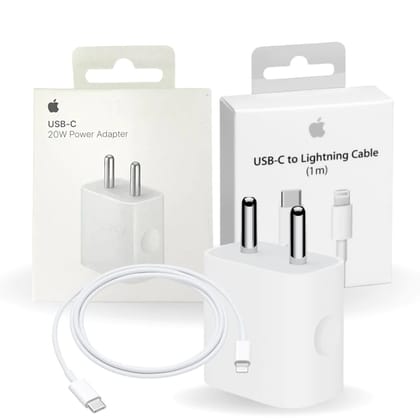 Apple iPhone 14 20W USB‑C Power Adapter With USB-C to Lightning Charge Cable