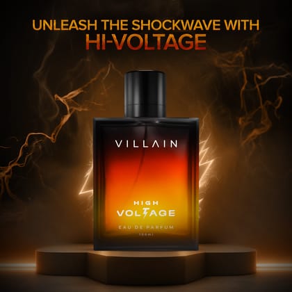 Villain High Voltage Luxury Premium Eau De Parfum for Men - 100ml-Villain High Voltage Luxury Premium Eau De Parfum for Men - 100ml