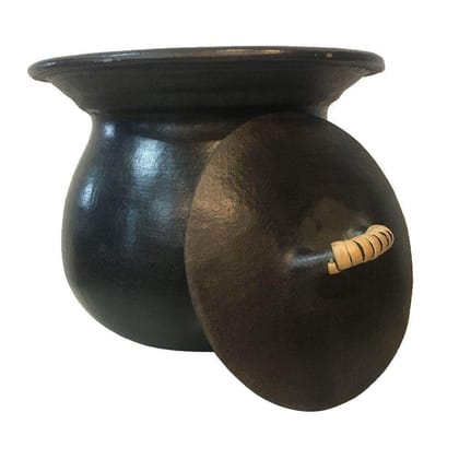 Nungbi Chaphu (Black Pottery Cooking Pot) - 3 Ltr