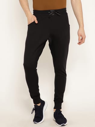 Punk Black Plain Jogger-36 / Black