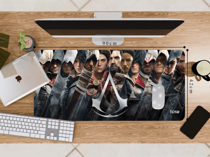 "ASSASIN'S CREED- Game Begins" Gaming Mousepad- Elevate Your Gaming Experience-Extra Large (42CM x 90CM)