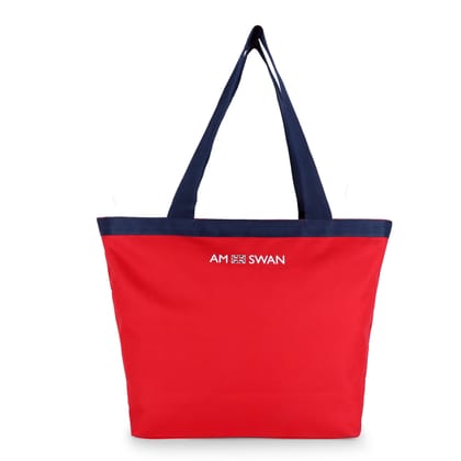 AMSWAN UNISEX RED TOTE BAG
