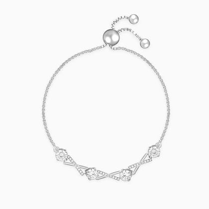 Silver Zircon Excess Bracelet