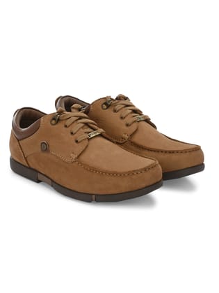 Egoss Casual Lace-Up Shoes For Men-6 / Camel / Regular