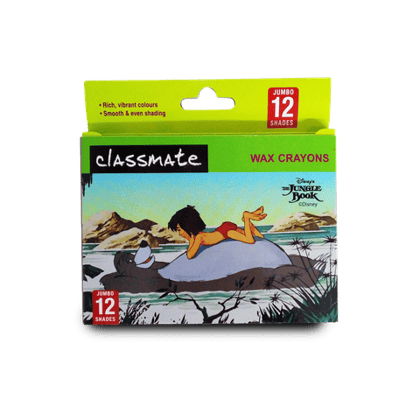 Classmate Itc Wax Crayons Jumbo 12 Colours Set