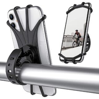 Aseenaa Bike Phone Mount/Holder, 360 Rotation Silicone Bicycle Phone Holder/Mount, Universal Motorcycle Handlebar Mount