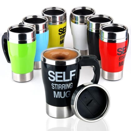 AUTOMATIC SELF STIRRING MUG-White