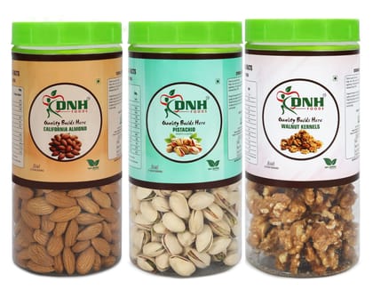 DRY FRUITS COMBO 750 GRAM  PACK  250G X 3 PC