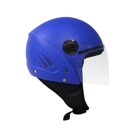 TVS Helmet Half Face Black Eco Blue L